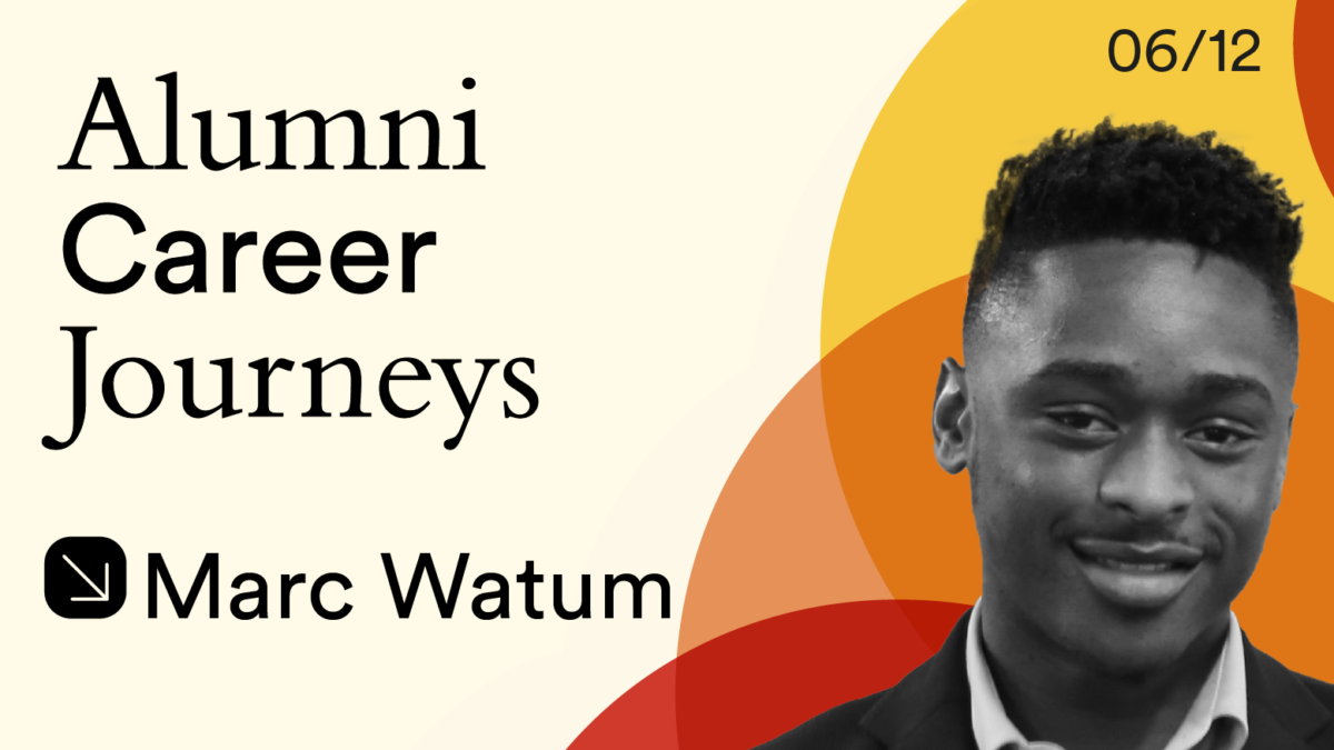 Alumni 12/12: Career Journey 06—Marc Watum