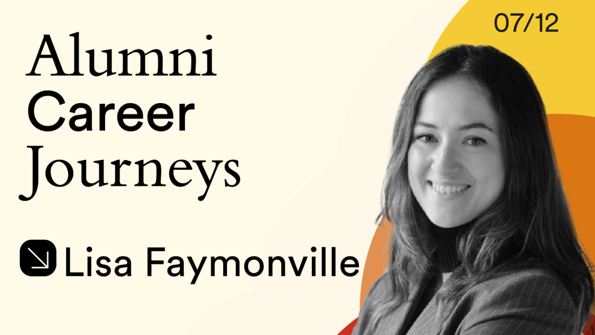 Alumni 12/12: Career Journey 07—Lisa Faymonville