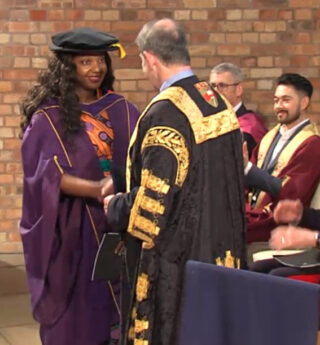 Nataliey Doctorate ceremony